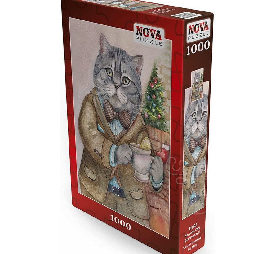 FINAL SALE Nova British Cat Puzzle 1000pcs ONLINE ORDER ONLY