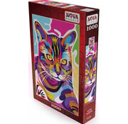 Nova FINAL SALE Nova Colorful Cat Puzzle 1000pcs ONLINE ORDER ONLY