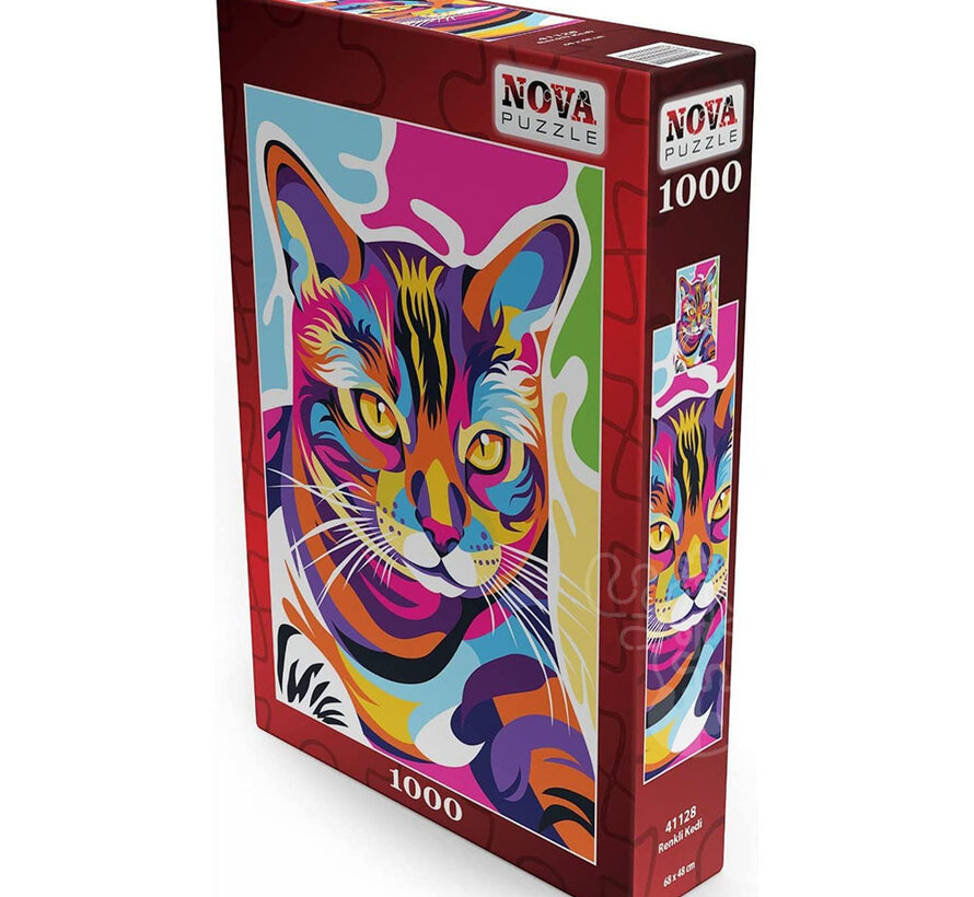 Nova Colorful Cat Puzzle 1000pcs ONLINE ORDER ONLY