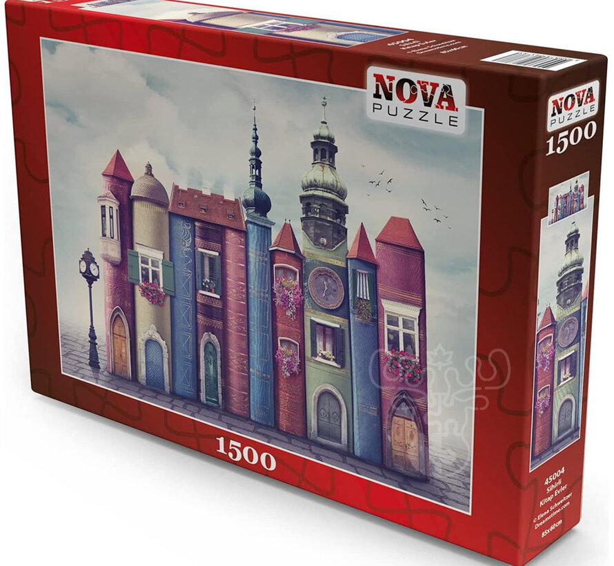 Nova Magic Book Houses Puzzle 1500pcs