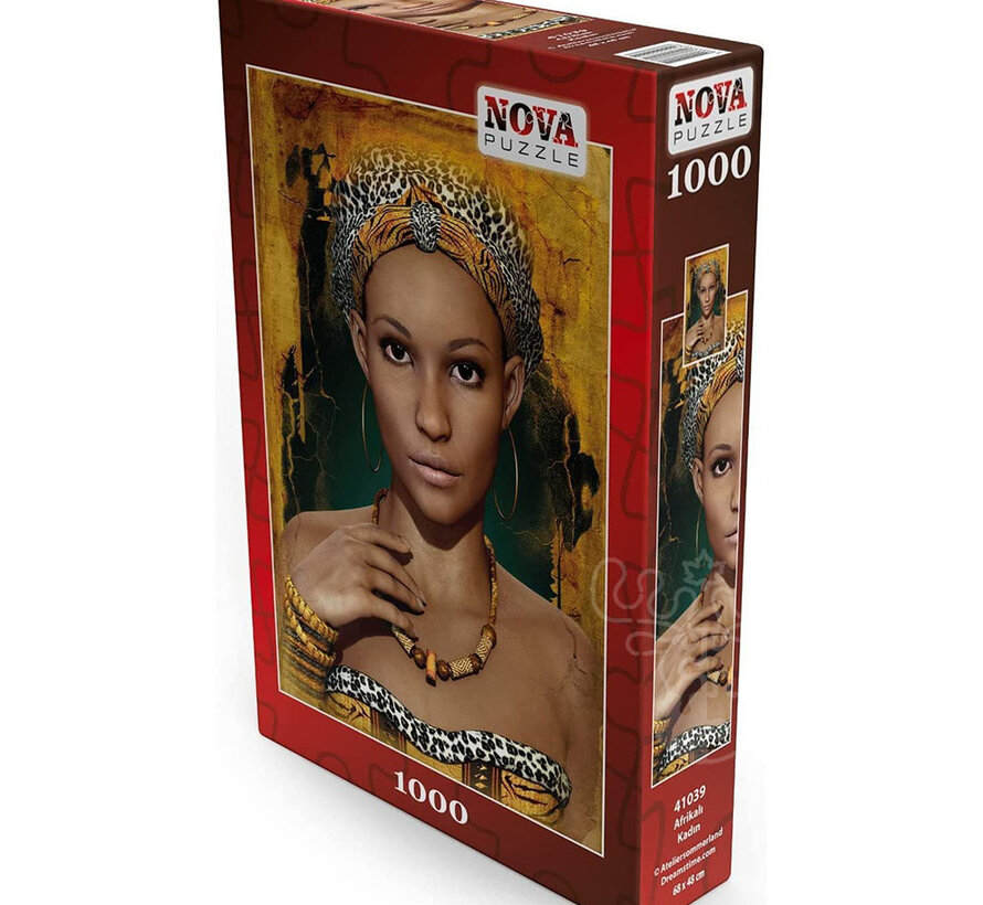 FINAL SALE Nova African Woman Puzzle 1000pcs ONLINE ORDER ONLY