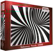 Nova FINAL SALE Nova Black and White Spiral Puzzle 1000pcs ONLINE ORDER ONLY