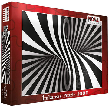 Nova FINAL SALE Nova Black and White Spiral Puzzle 1000pcs ONLINE ORDER ONLY