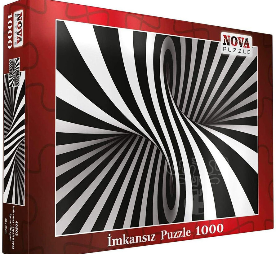 Nova Black and White Spiral Puzzle 1000pcs