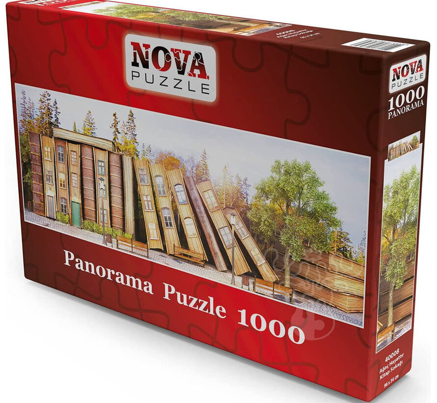 Nova Book Street Panorama Puzzle 1000pcs