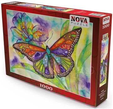 Nova FINAL SALE Nova Colorful Butterfly Puzzle 1000pcs ONLINE ORDER ONLY