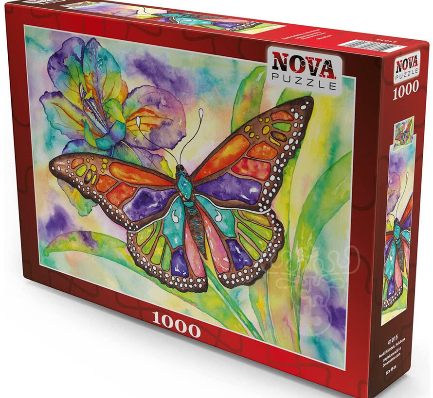 FINAL SALE Nova Colorful Butterfly Puzzle 1000pcs ONLINE ORDER ONLY