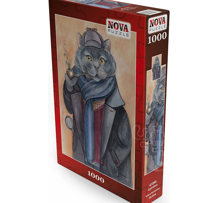 FINAL SALE Nova British Cat Puzzle 1000pcs ONLINE ORDER ONLY