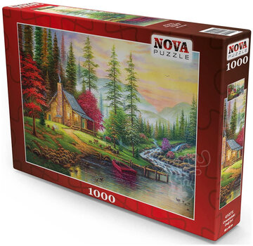Nova FINAL SALE Nova Cabin in the Forest Puzzle 1000pcs ONLINE ORDER ONLY