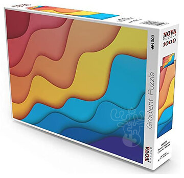 Nova FINAL SALE Nova Colorful Waves Puzzle 1000pcs ONLINE ORDER ONLY