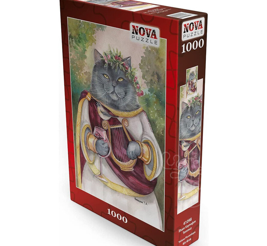 FINAL SALE Nova Costumed Cat Puzzle 1000pcs ONLINE ORDER ONLY