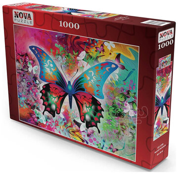Nova FINAL SALE Nova Colorful Butterfly Puzzle 1000pcs ONLINE ORDER ONLY