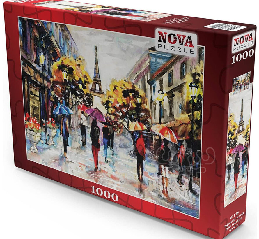 FINAL SALE Nova Eiffel Streets Puzzle 1000pcs ONLINE ORDER ONLY