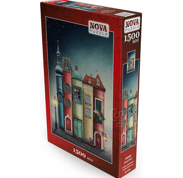 Nova FINAL SALE Nova Mini Puzzle - Fantasy Book City Puzzle 1500pcs ONLINE ORDER ONLY