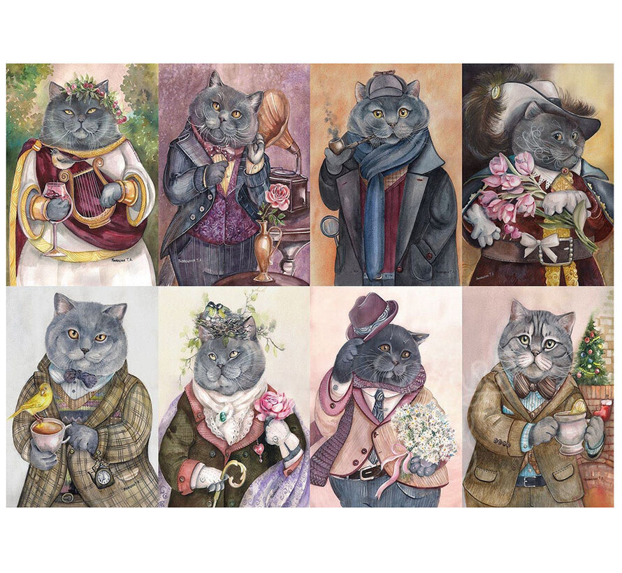 Nova Ornate Cats Collage Puzzle 1000pcs