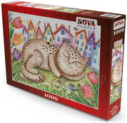 Nova FINAL SALE Nova Sofya Saburova - Neighborhood Cat Puzzle 1000pcs ONLINE ORDER ONLY