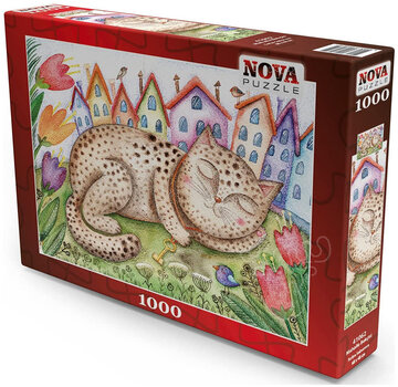 Nova Nova Sofya Saburova - Neighborhood Cat Puzzle 1000pcs