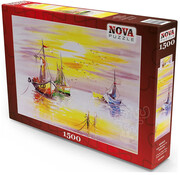 Nova FINAL SALE Nova Sunset and Boats Puzzle 1500pcs ONLINE ORDER ONLY