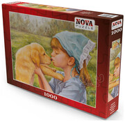 Nova Nova The Dog and the Love of the Little Girl Puzzle 1000pcs