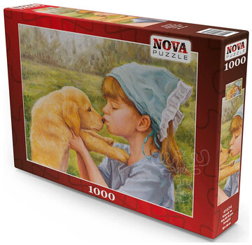 Nova Nova The Dog and the Love of the Little Girl Puzzle 1000pcs