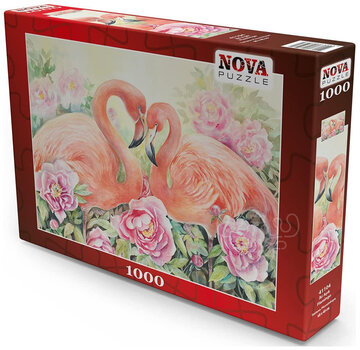 Nova Nova Two Lover Flamingo Puzzle 1000pcs