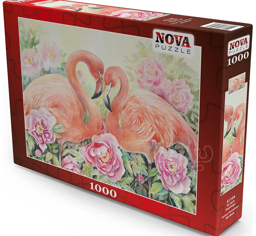 FINAL SALE Nova Two Lover Flamingo Puzzle 1000pcs ONLINE ORDER ONLY