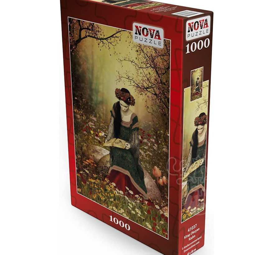 FINAL SALE Nova Woman Reading a Book Puzzle 1000pcs ONLINE ORDER ONLY