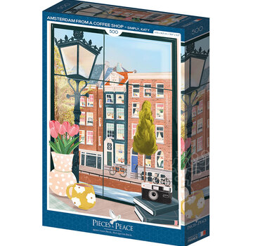 Pieces & Peace Pieces & Peace Amsterdam from a Coffee Shop Puzzle 500pcs