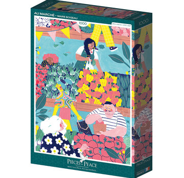Pieces & Peace FINAL SALE Pieces & Peace Au Marché Puzzle 1000pcs ORIGINAL BOX SIZE RETIRED