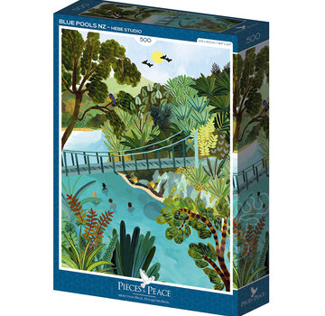 Pieces & Peace Pieces & Peace Blue Pools NZ Puzzle 500pcs