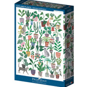 Pieces & Peace Pieces & Peace Cats and Plants Puzzle 500pcs