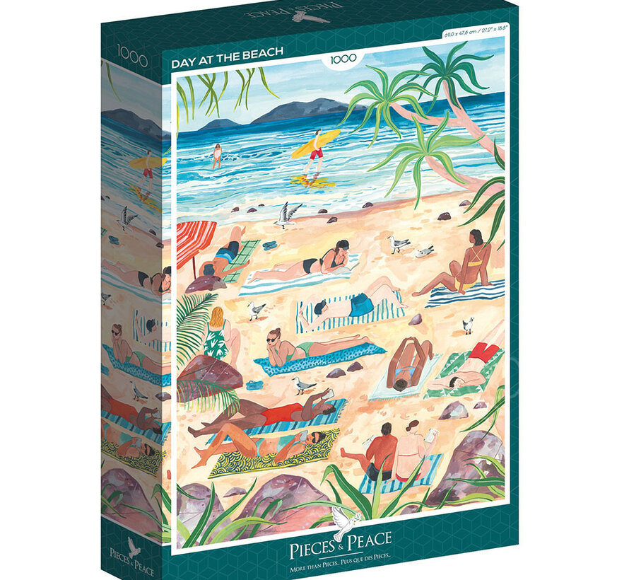 Pieces & Peace Day at the Beach Puzzle 1000pcs