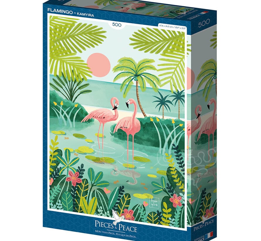 Pieces & Peace Flamingo Puzzle 500pcs
