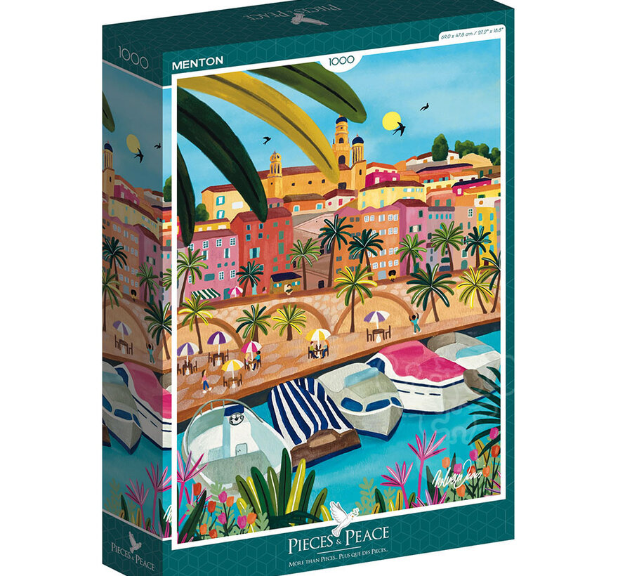 Pieces & Peace Menton Puzzle 1000pcs RETIRED