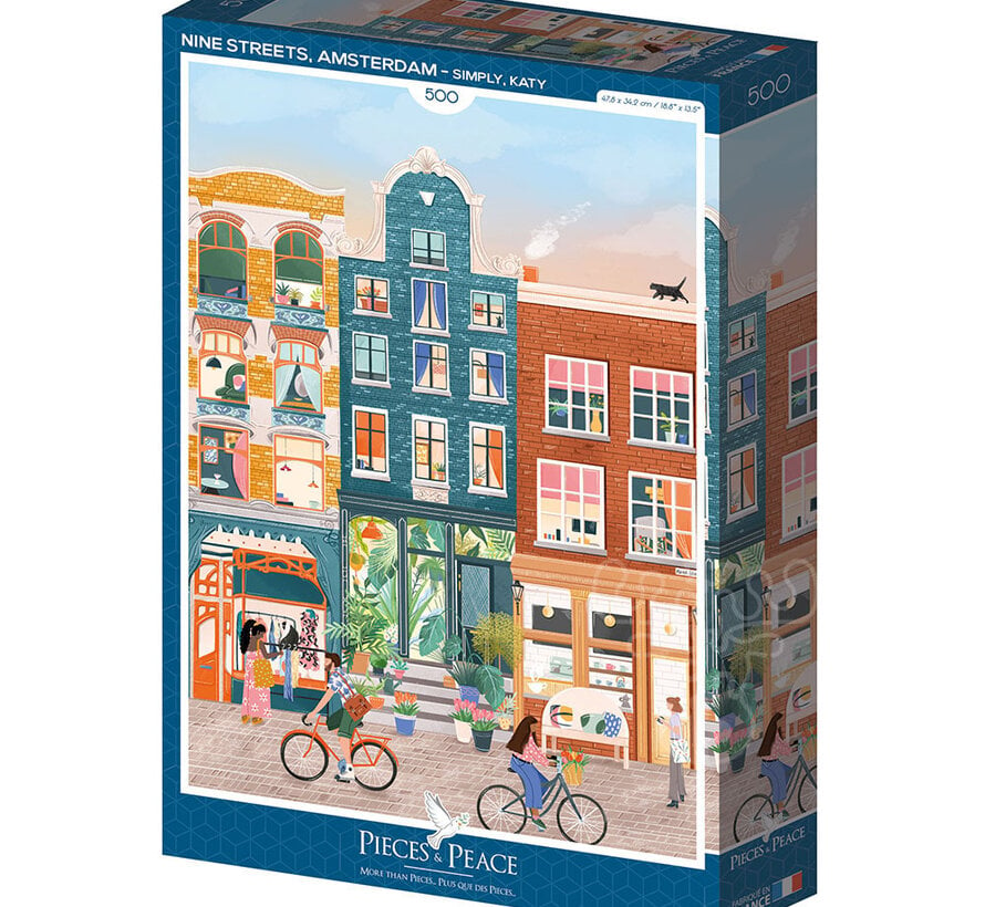 Pieces & Peace Nine Streets, Amsterdam Puzzle 500pcs