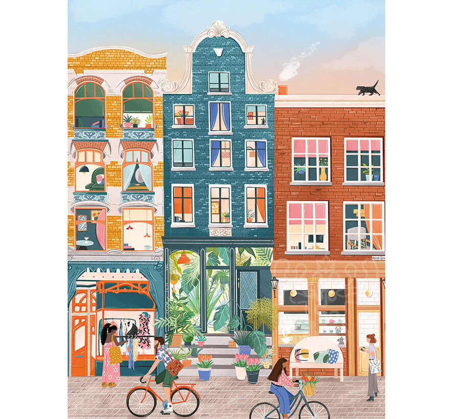 Pieces & Peace Nine Streets, Amsterdam Puzzle 500pcs