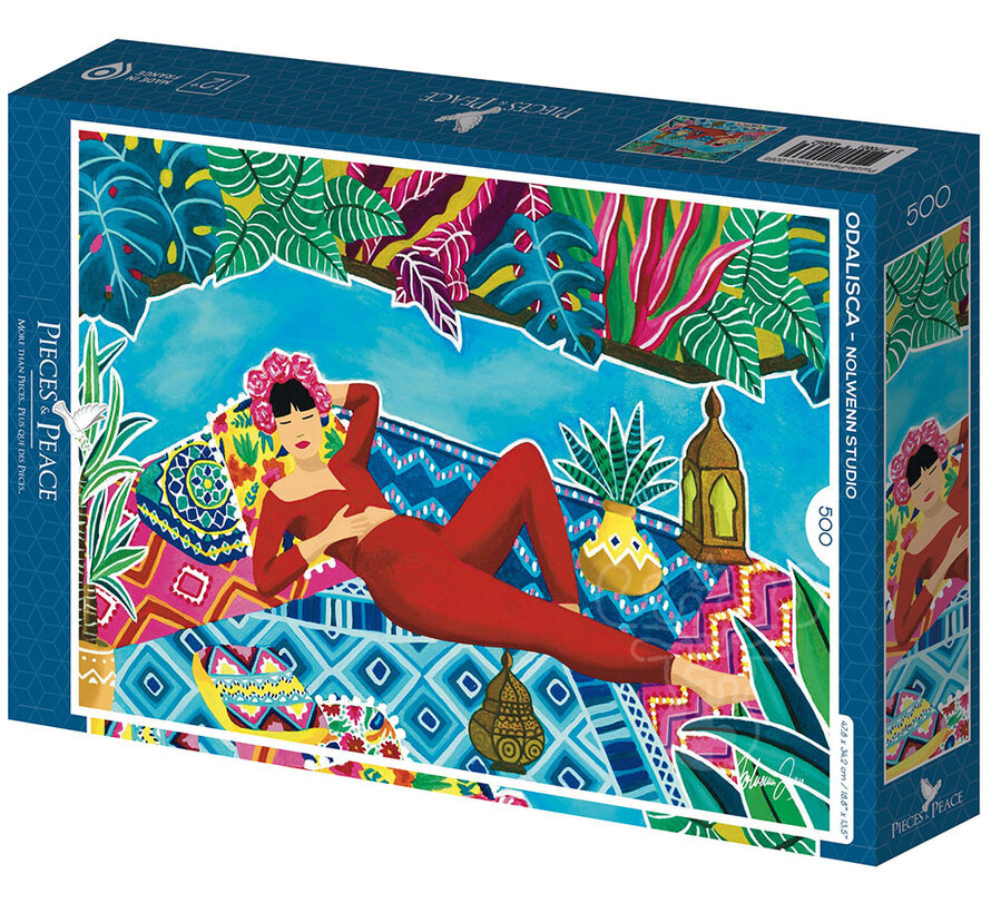 Pieces & Peace Odalisca Puzzle 500pcs RETIRED