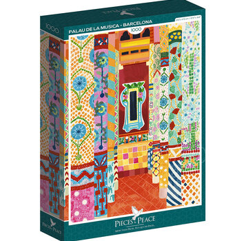 Pieces & Peace Pieces & Peace Palau de la Musica - Barcelona Puzzle 1000pcs