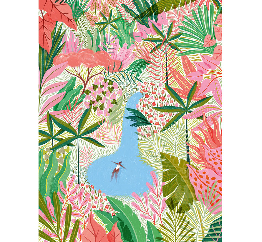 FINAL SALE Pieces & Peace Piscine Naturelle Puzzle 500pcs ORIGINAL BOX SIZE RETIRED