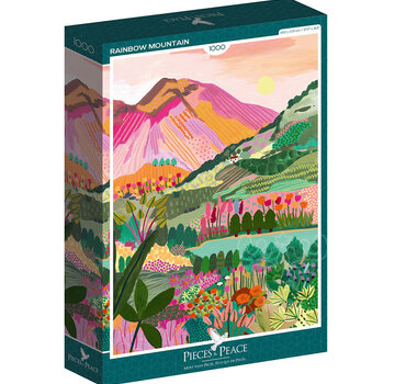 Pieces & Peace Pieces & Peace Rainbow Mountain Puzzle 1000pcs