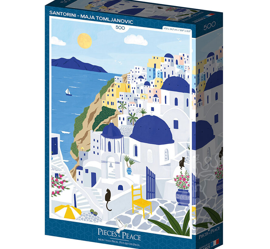 Pieces & Peace Santorini Puzzle 500pcs