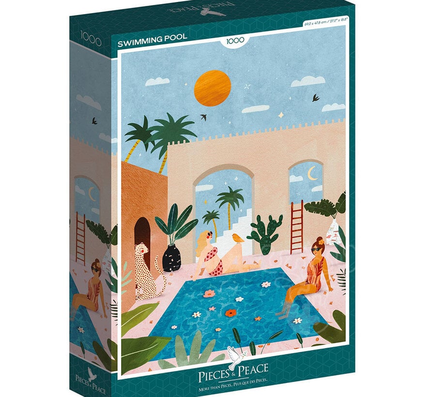 Pieces & Peace Swimming Pool Puzzle 1000pcs