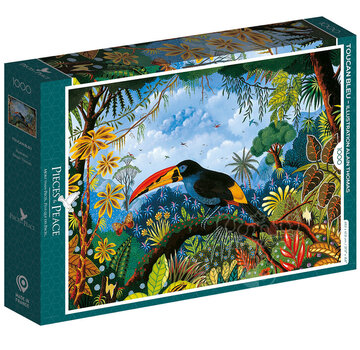 Pieces & Peace Pieces & Peace Blue Toucan  Puzzle 1000pcs