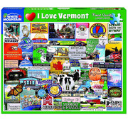 White Mountain White Mountain I Love Vermont Puzzle 1000pcs