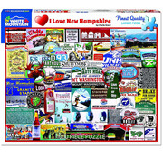 White Mountain FINAL SALE White Mountain I Love New Hampshire Puzzle 1000pcs