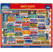 White Mountain White Mountain Vanity Plates Puzzle 1000pcs