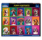 White Mountain Puppy Portraits Puzzle 500pcs