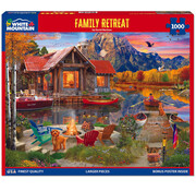 White Mountain White Mountain Family Retreat Puzzle 1000pcs