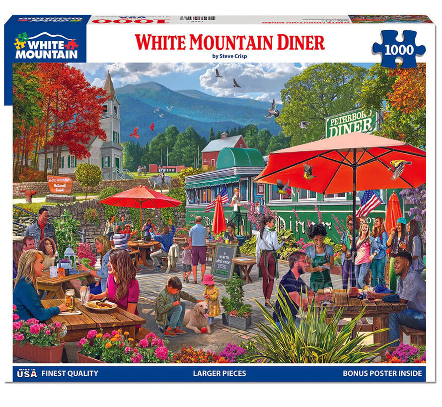White Mountain White Mountain Diner Puzzle 1000pcs