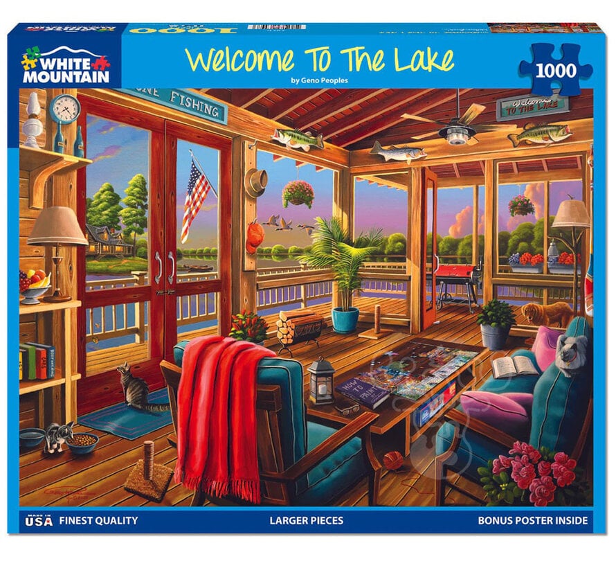 White Mountain Welcome to the Lake Puzzle 1000pcs